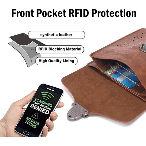 Small Crossbody Bag Synthetic Leather Teen Girls Gift Phone Purse Wallet - Picture 3 of 7